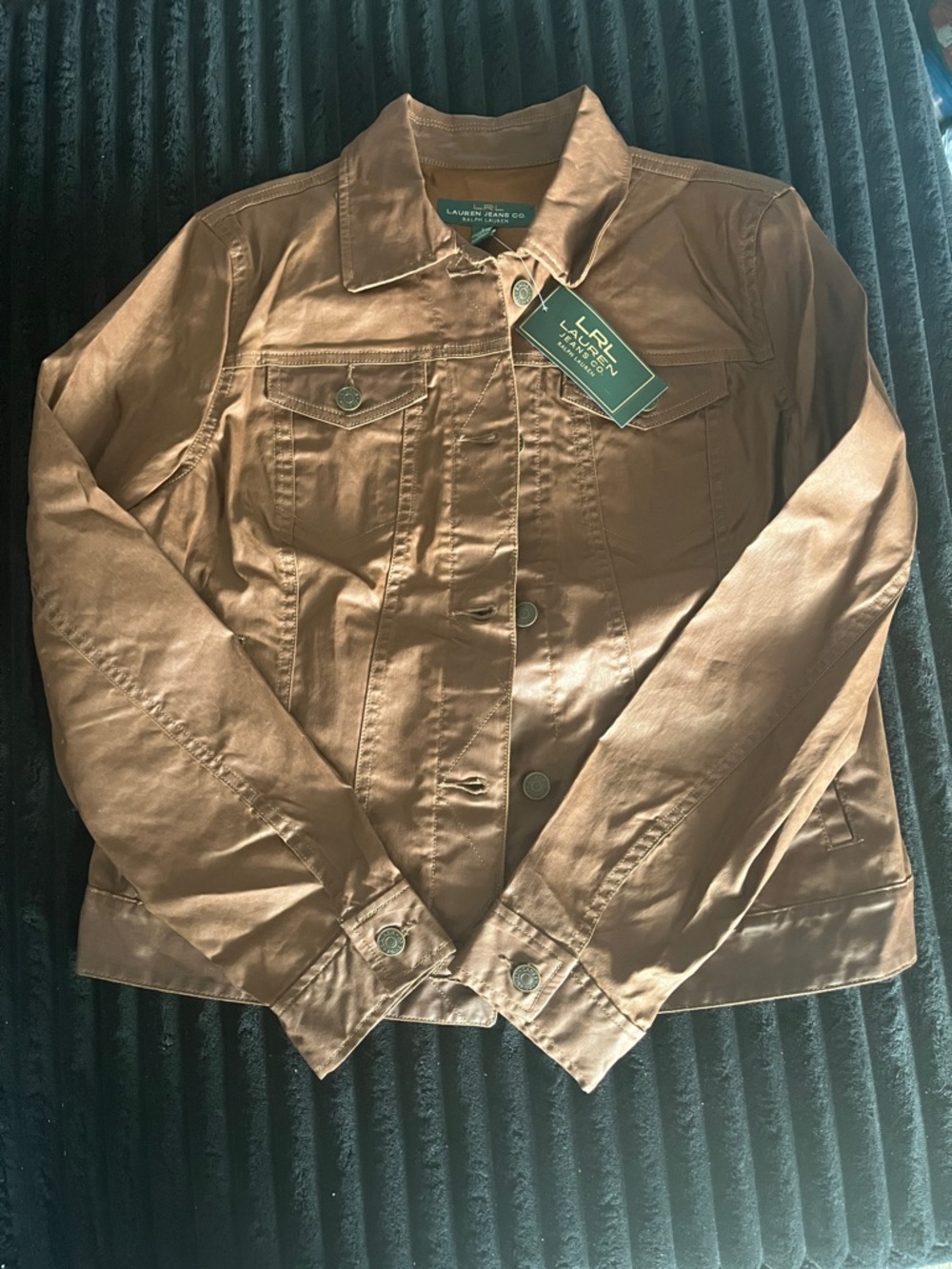 Lauren Ralph Lauren Women’s Tan Cotton Lightweight Jacket